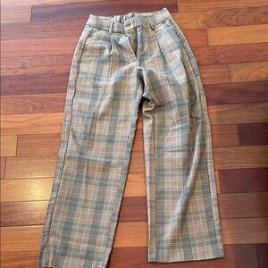 Old Navy Tan and Black Trousers High-Waisted